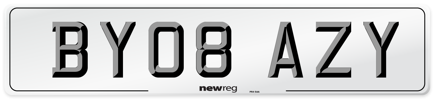 BY08 AZY Number Plate from New Reg
